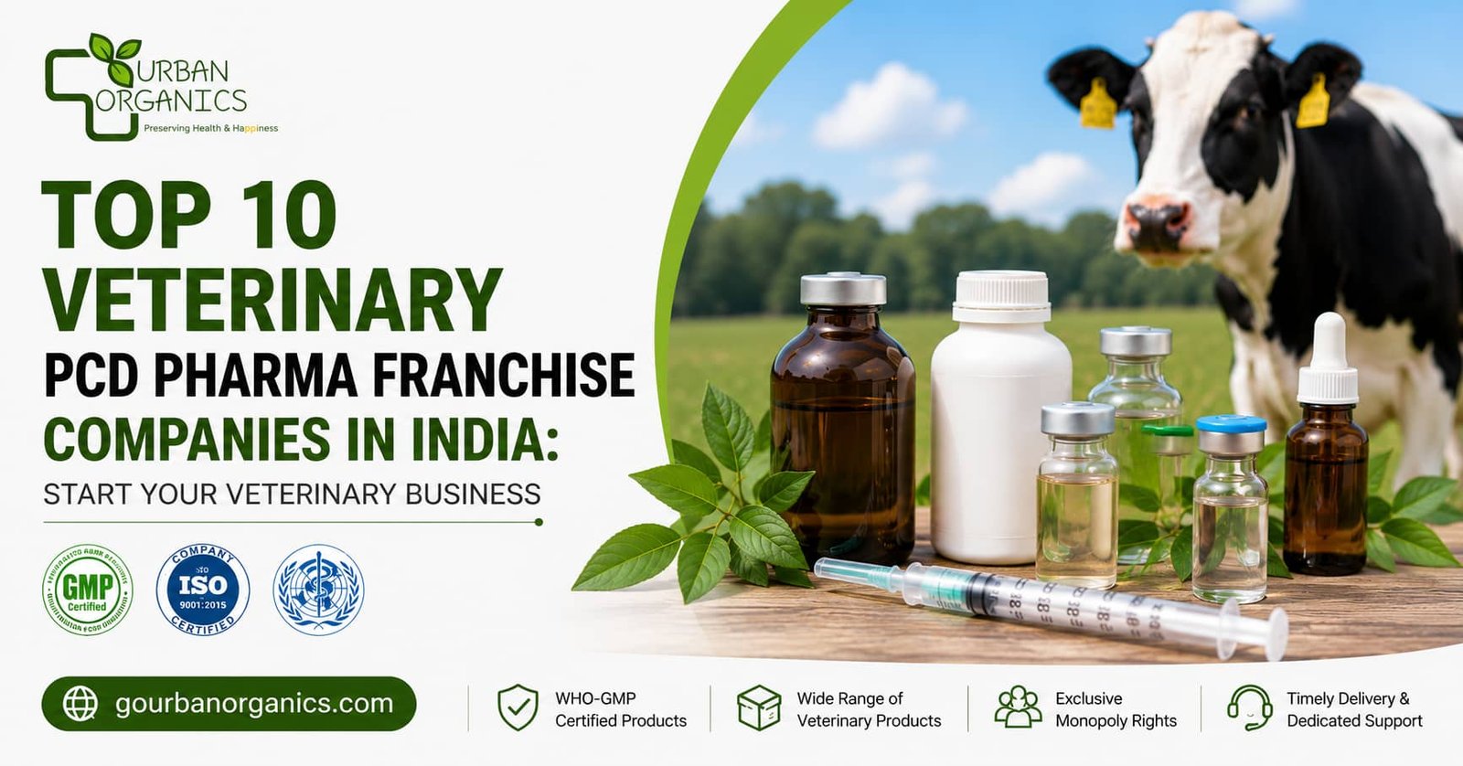 Top 10 Veterinary PCD Pharma Franchise Companies in India: Start Your Veterinary Business | Urban Organics